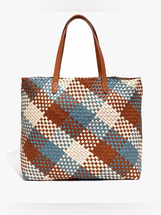 Madewell Handbags - The Transport Tote: Multicolored Woven Leather Edition